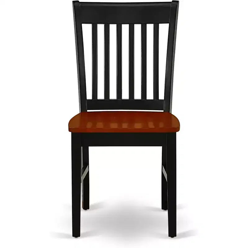 HomeStock 9 Piece Dining Room Table Set Black Cherry Square Table with Butterfly Leaf