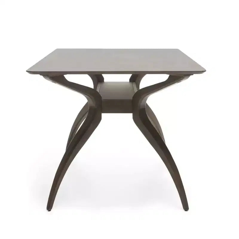 GDFStudio Megann Mid-Century Modern Wood Fabric Upholstered 5 Piece Dining Set