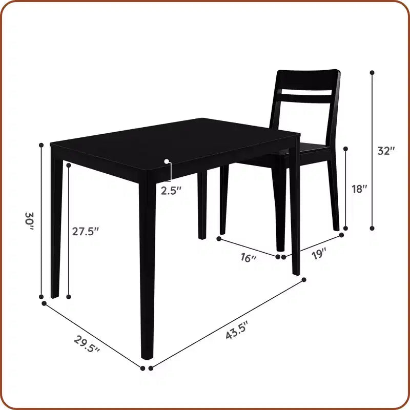 Crew Dining Chair and Table Combo