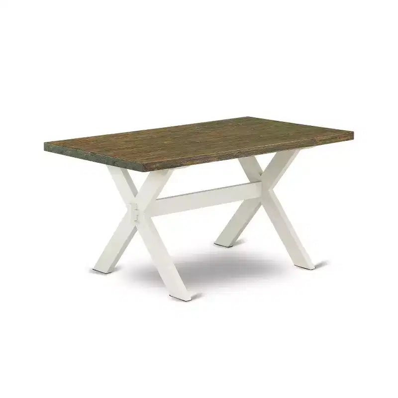 6-Piece Natural Oak Finish Solid Wood Top dining Table with 1-Bench and 4-Chairs with