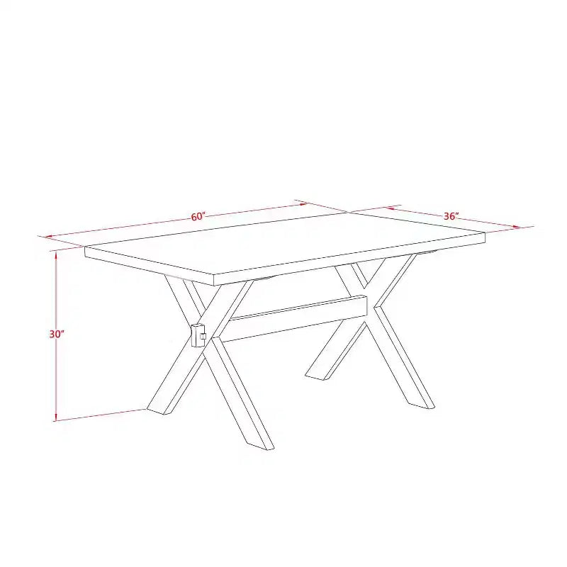 6-Piece Natural Oak Finish Solid Wood Top dining Table with 1-Bench and 4-Chairs with