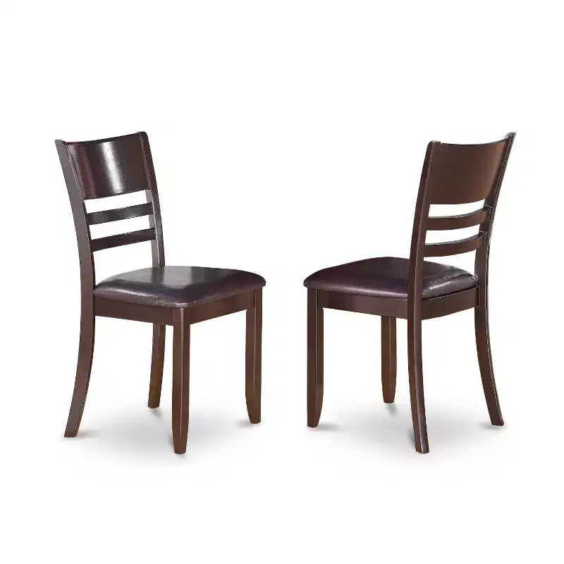 Round Dining Table Set - Dinette Chairs, Kitchen Table, Small Table, Cappuccino Finish, Old World Charm