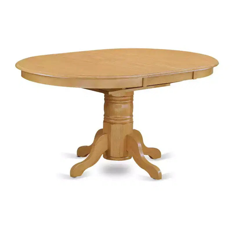 Tuscan Oval Dining Set 5pc - 42-60 Table w/ Leaf & 4 PU Leather Chairs - HomeStock