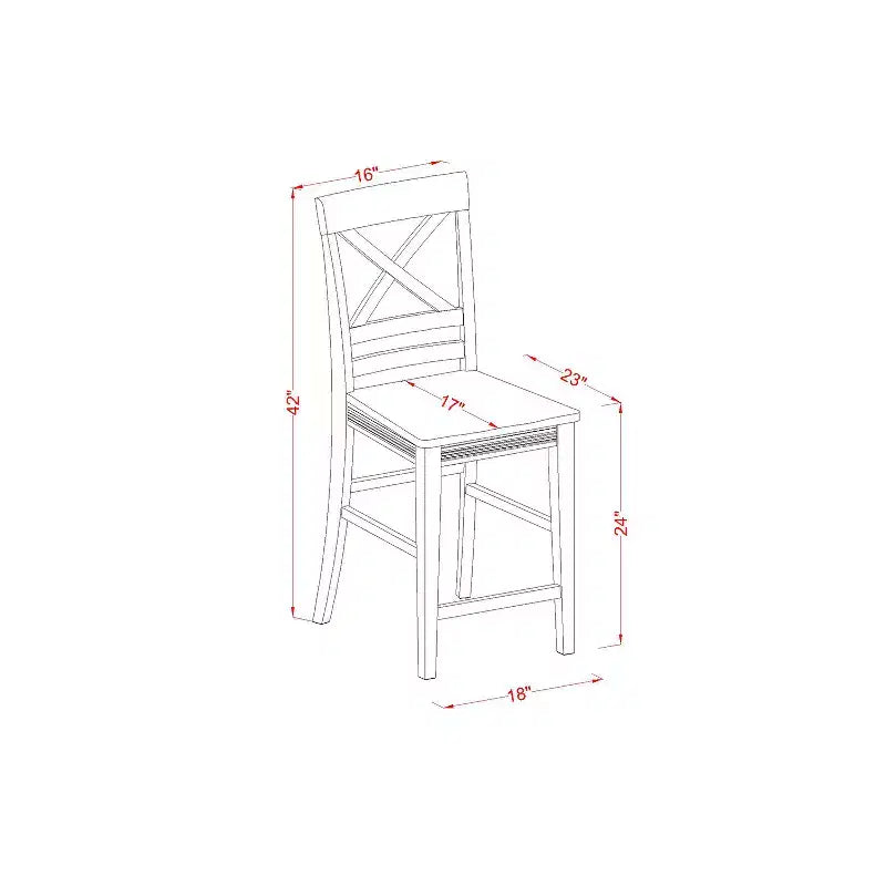 Counter Height Table Set - Pub Table & Chairs - Modern Dining Room Furniture
