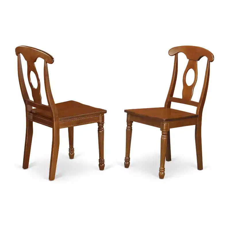 HomeStock 9-Piece Square Saddle Brown Finish Solid Wood Top Dining Table with 8-Chairs
