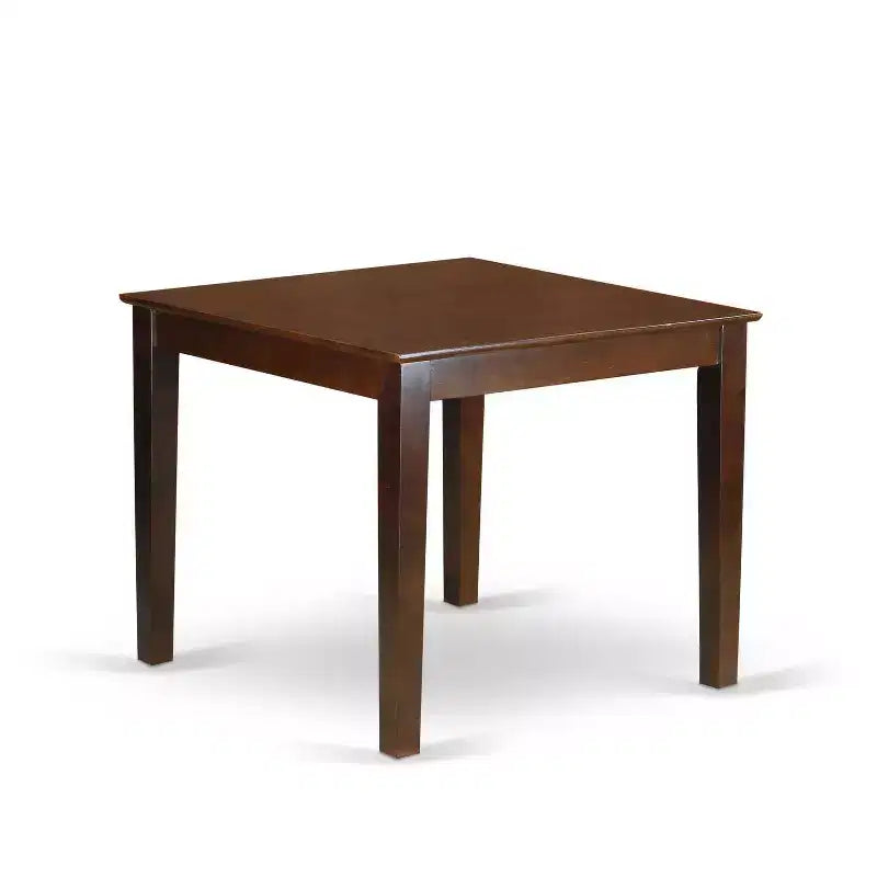 HomeStock 3-Pc Mahogany Finish Solid Wood Top Dining Table Set - Seats 2