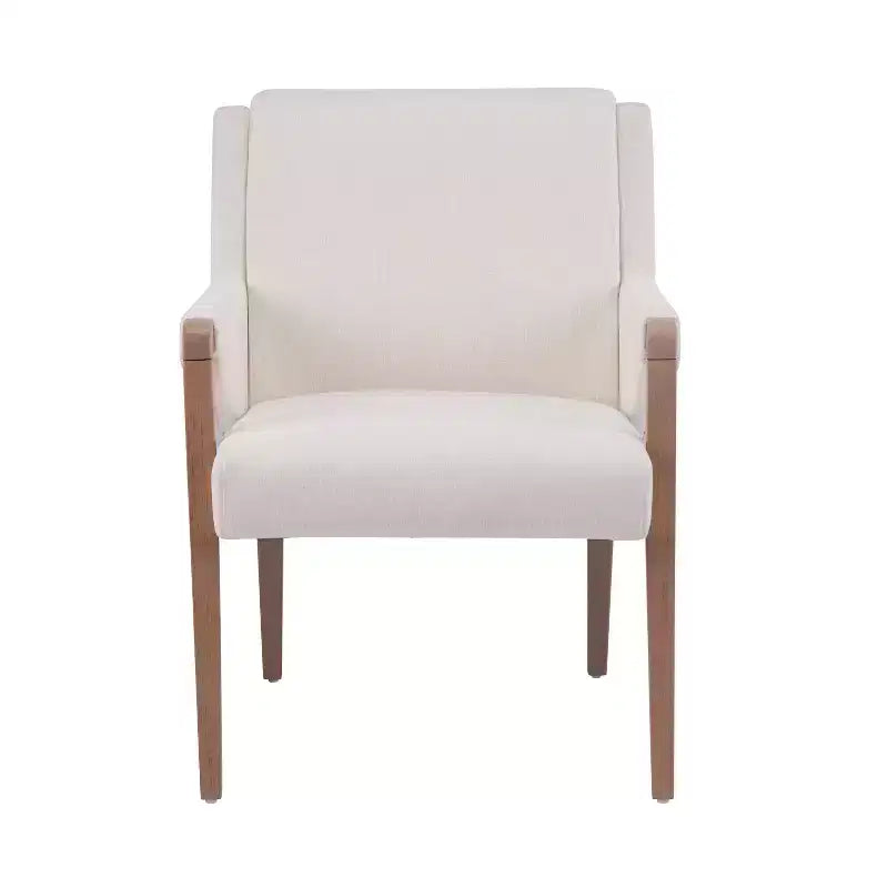 Christopher Knight Home Harish Modern 7 Piece Rubberwood Linen Upholstered Dining Set with Rectangular Table