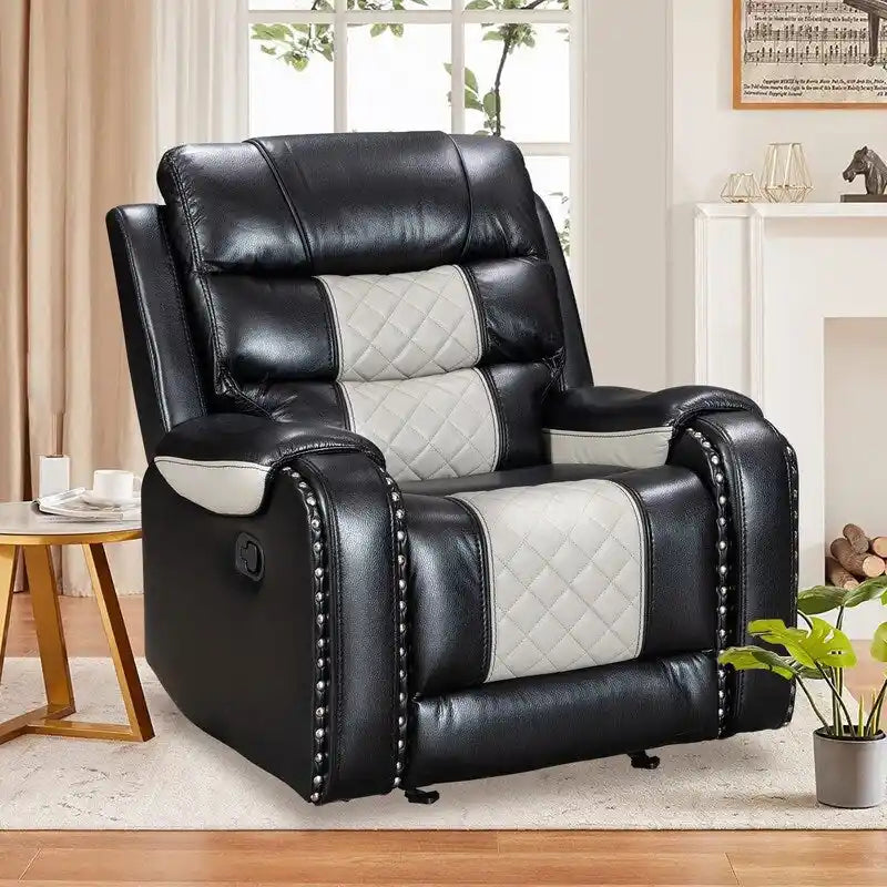 Big Size Faux Leather American Design Recliner Chair for Living Room