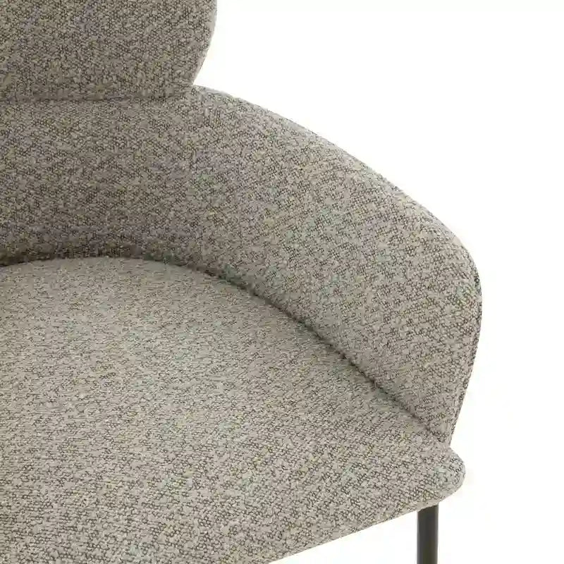 Velvet Wraparound Counter Stool with Gold Metal Frame