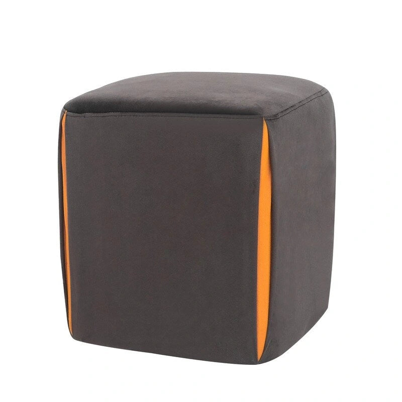 Small Square Velvet Ottoman Footrest Stool – Lightweight & Multi-Use