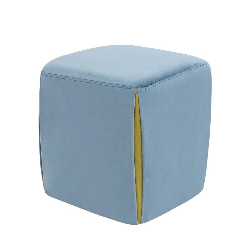 Small Square Velvet Ottoman Footrest Stool – Lightweight & Multi-Use