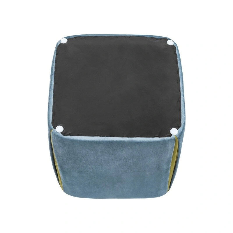 Small Square Velvet Ottoman Footrest Stool – Lightweight & Multi-Use