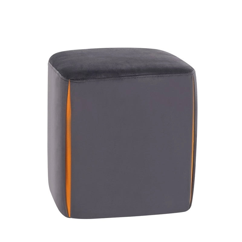 Small Square Velvet Ottoman Footrest Stool – Lightweight & Multi-Use