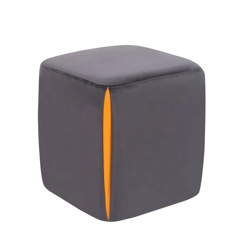 Small Square Velvet Ottoman Footrest Stool – Lightweight & Multi-Use