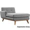 Left-Arm Mid-Century Chaise Lounge