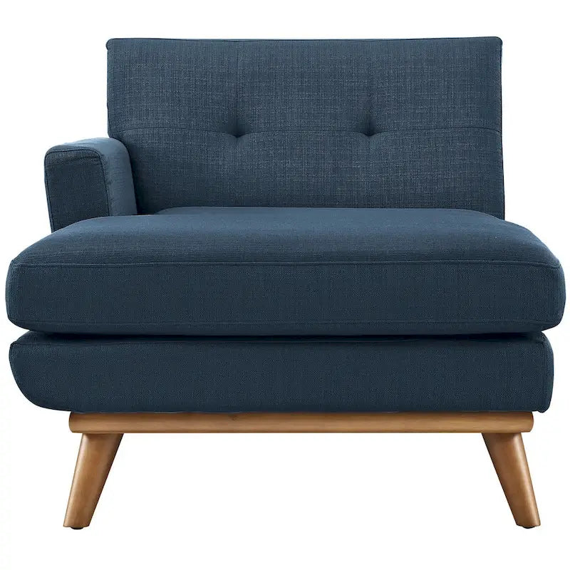 Left-Arm Mid-Century Chaise Lounge
