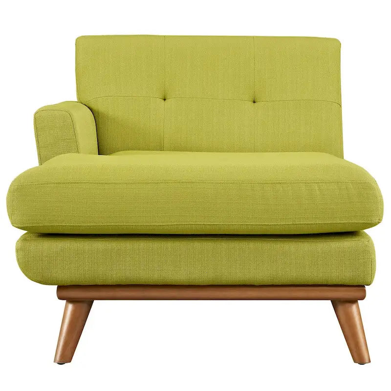 Left-Arm Mid-Century Chaise Lounge