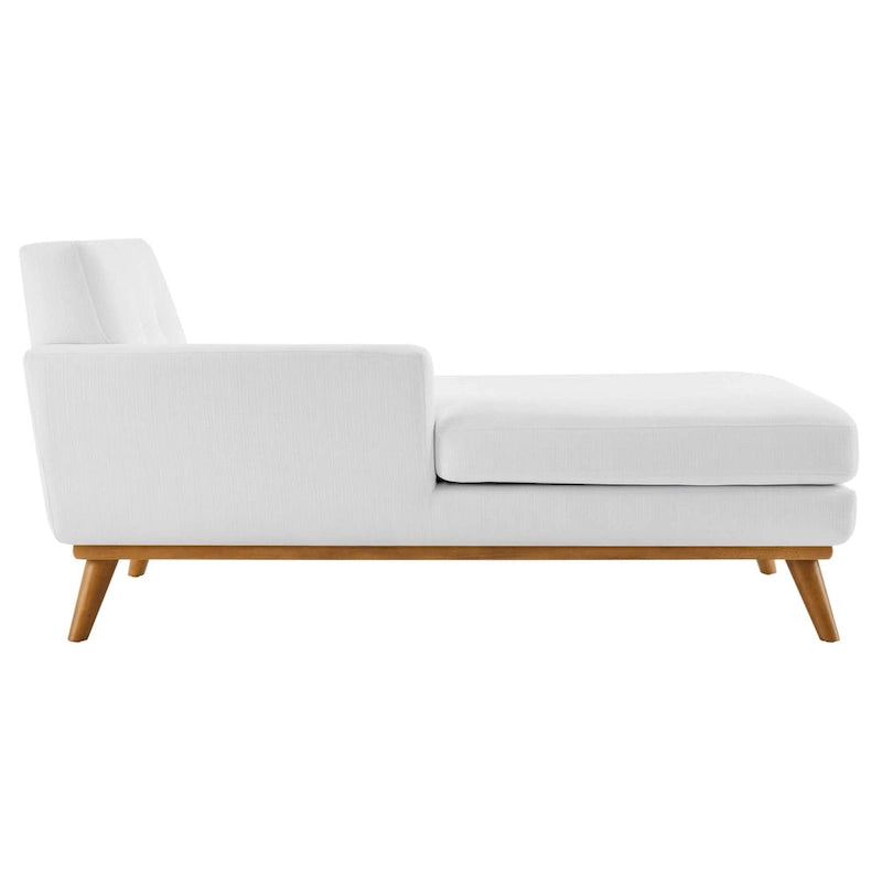 Left-Arm Mid-Century Chaise Lounge