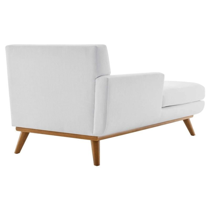 Left-Arm Mid-Century Chaise Lounge