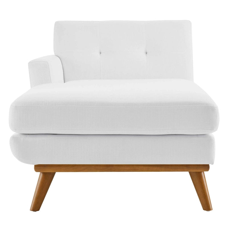 Left-Arm Mid-Century Chaise Lounge
