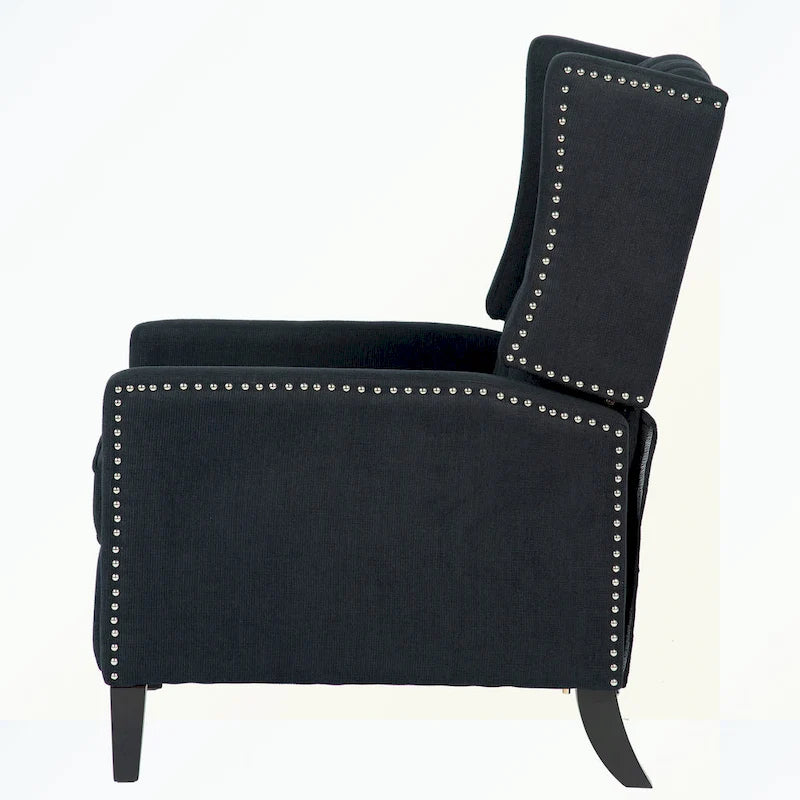 Tufted Wingback Manual Recliner Chair