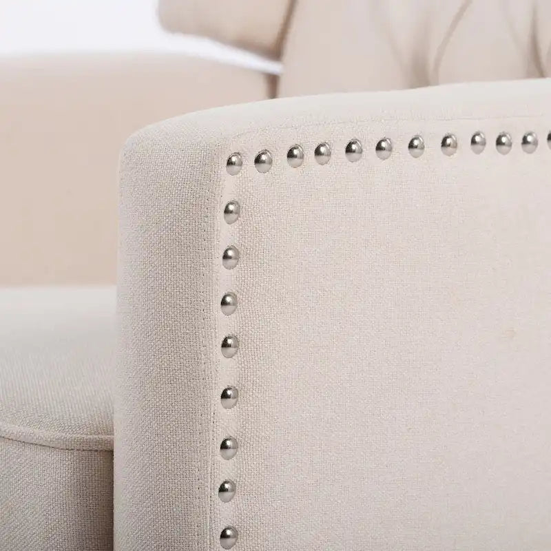 Tufted Wingback Manual Recliner Chair