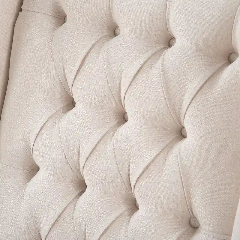 Tufted Wingback Manual Recliner Chair