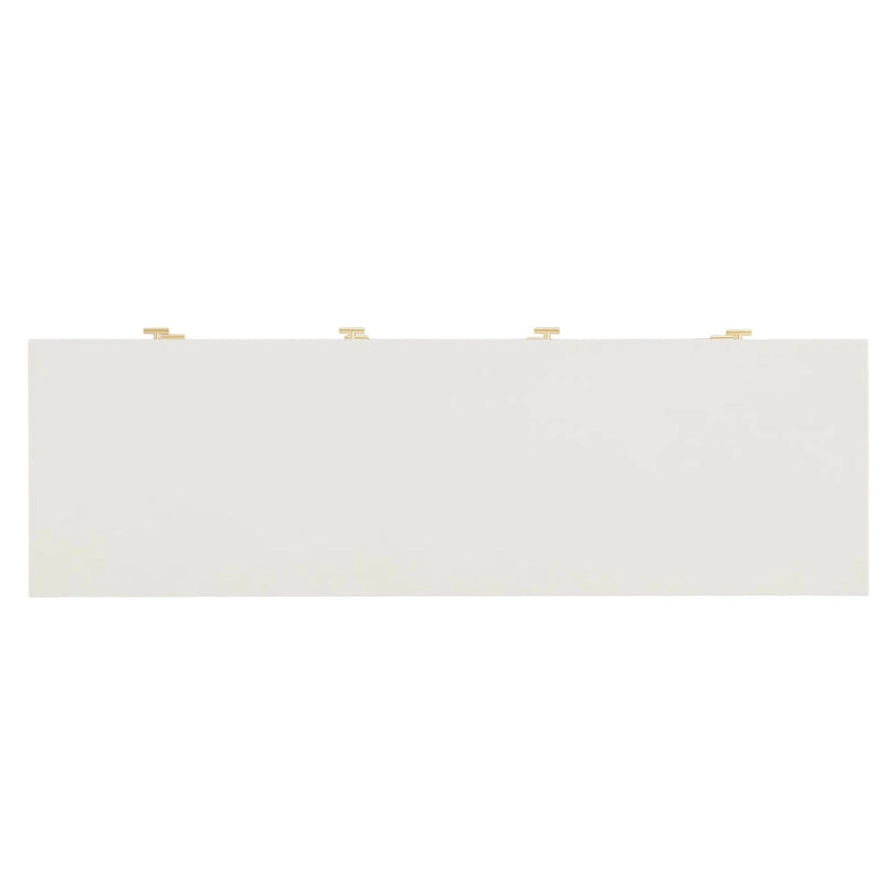 8-Drawer Wide Bedroom Dresser with Gold Pulls & Mixed Drawer