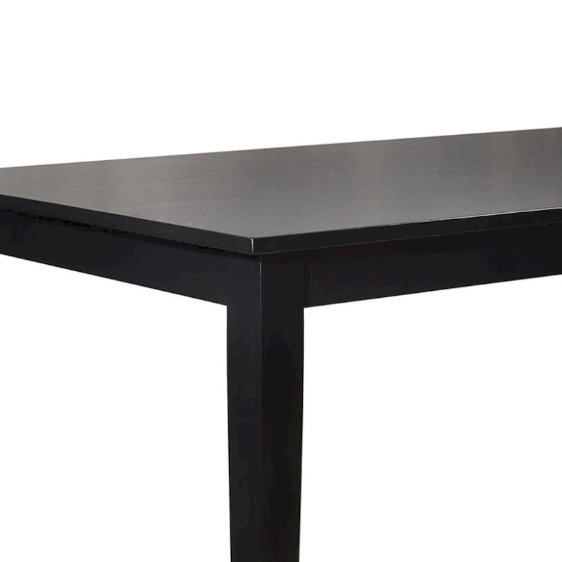 Mission-Style Rectangular Dining Table in Antique Black