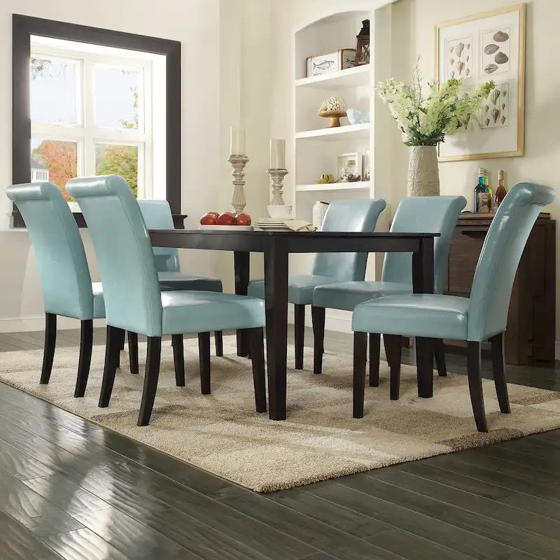 Mission-Style Rectangular Dining Table in Antique Black