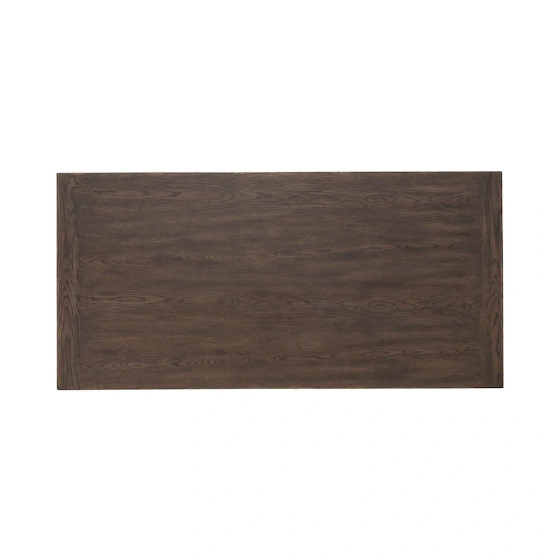 Grand Writing Desk with Double Pedestal Base, Keyboard Tray & Dovetail Drawers