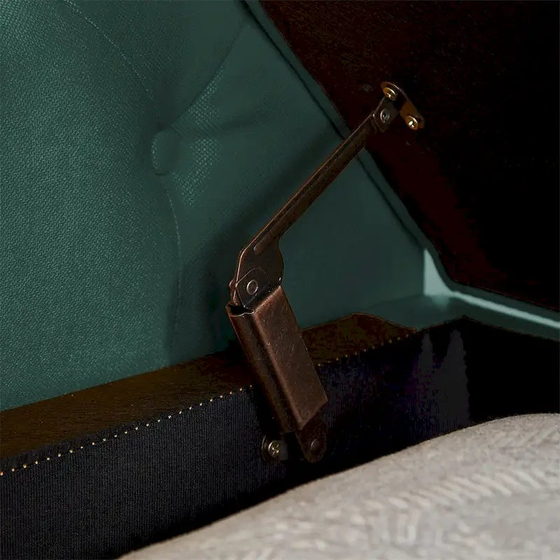 Storage Bench for Bedroom End of Bed Rolled Armed Velvet Ottoman Couch Long Bench