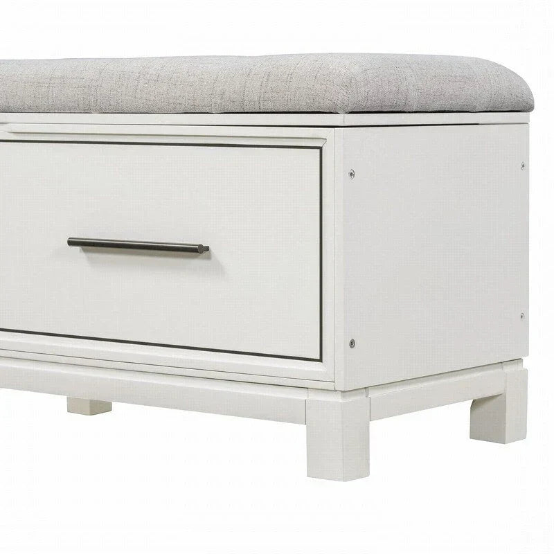 Shoe Bench with Removable Cushion and Hidden Storage for Entryway and Living Room Organization