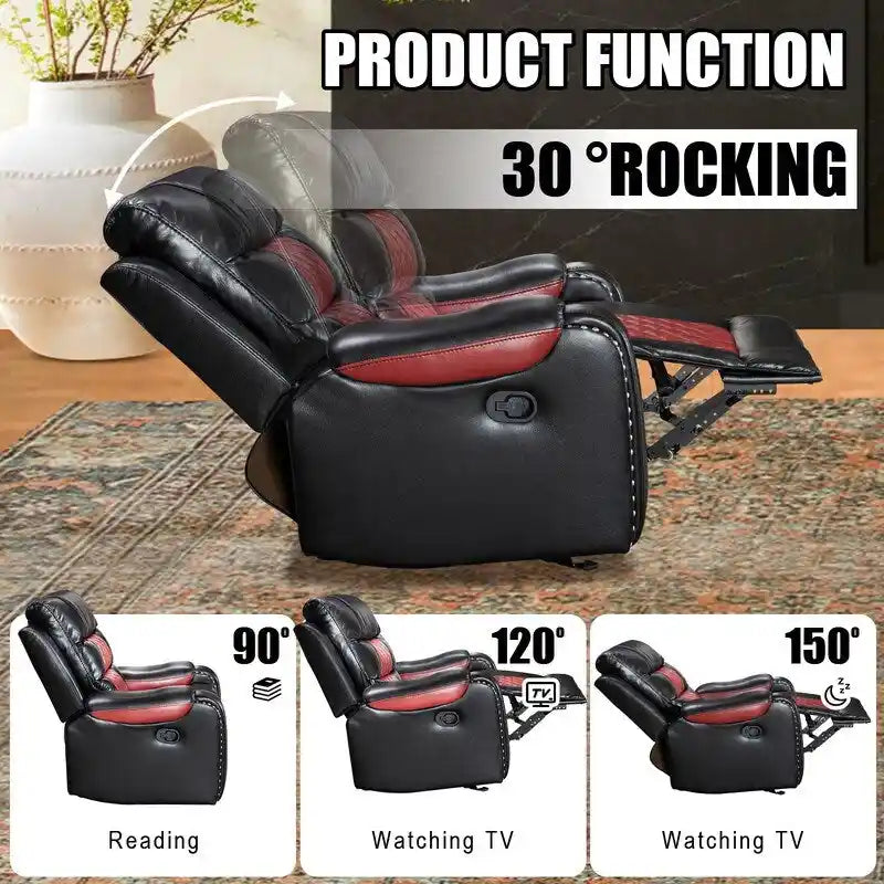 Big Size Faux Leather American Design Recliner Chair for Living Room