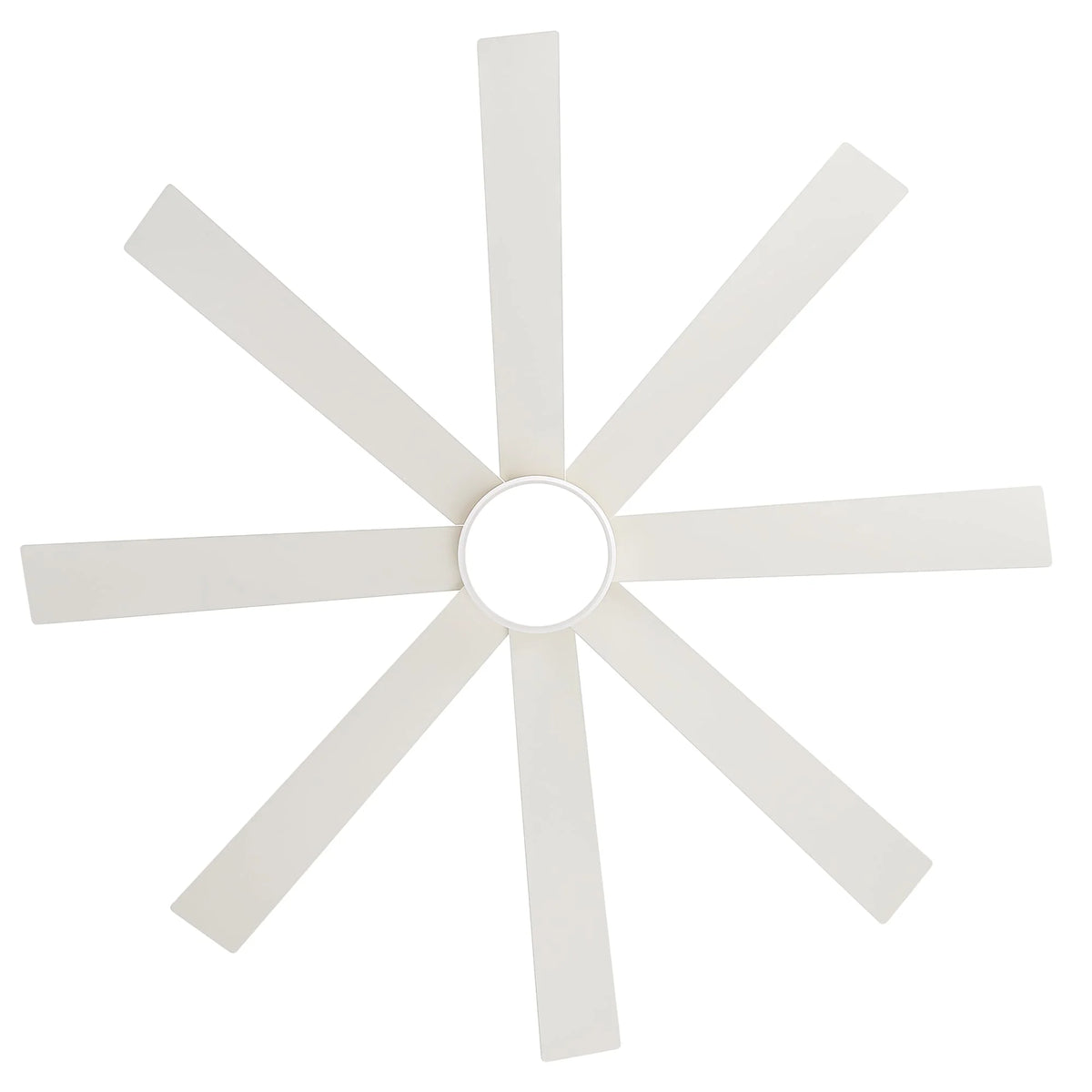 65 Inch 8-Blade Black LED Ceiling Fan with Light and Remote